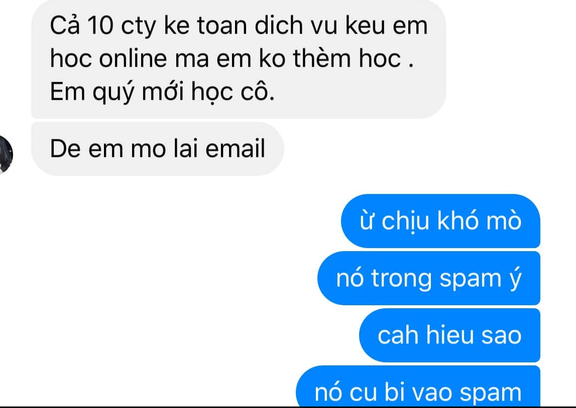 Cảm nhận của Học viên cũ qua Email – ảnh chụp gốc